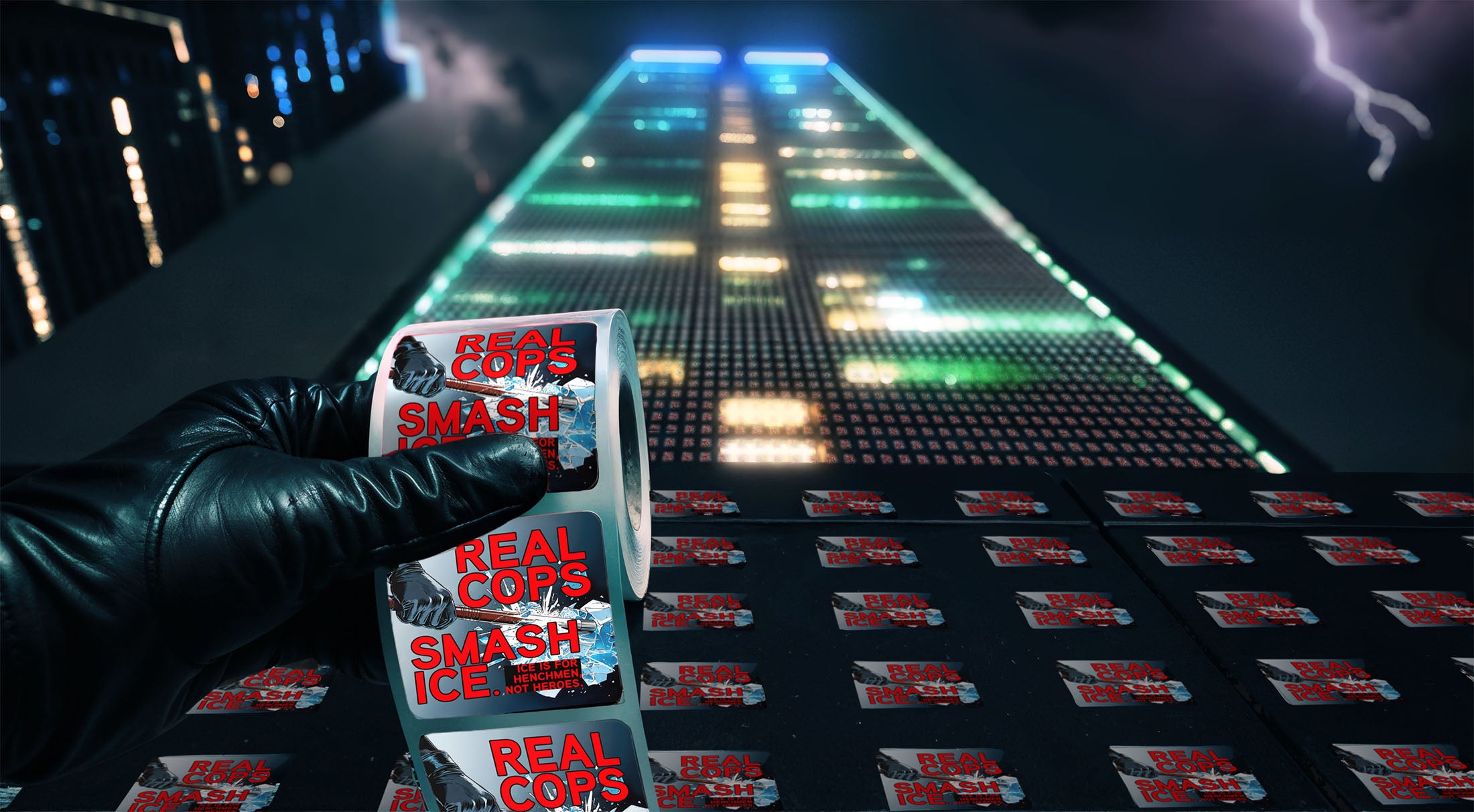 Henchmen Sticker in roll form - when you need 50 - 250 stickers, not 1.